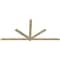 Ekena Millwork Kennewick Rough Sawn Timber Gable Bracket, Douglas Fir, 108"W x 49"H x 2"D x 4"F, 11/12 Pitch GBW108X49X0204KEN00RDF - alternate 2